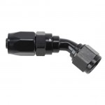 Hose End Fitting 45 Degree Black Anodized