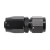 Hose End Fitting Straight Black Anodized